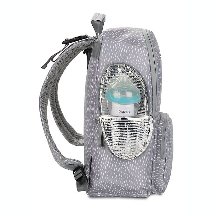 slide 4 of 10, Bananafish Logan Backpack Diaper Bag - Grey, 1 ct