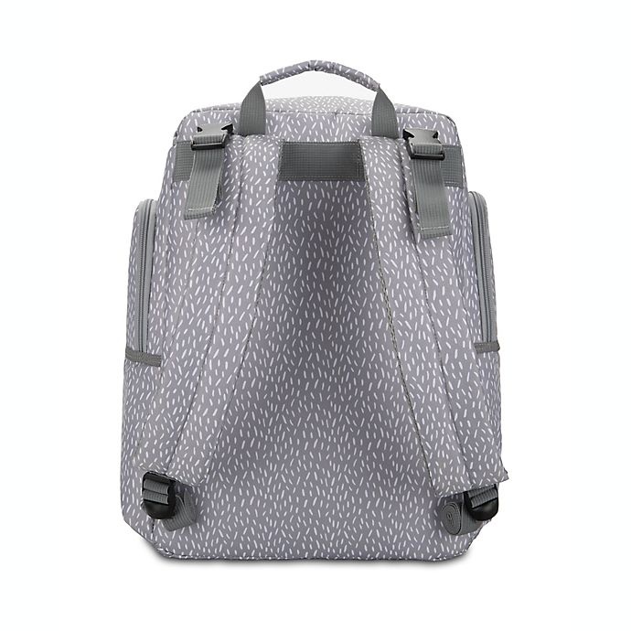 slide 10 of 10, Bananafish Logan Backpack Diaper Bag - Grey, 1 ct