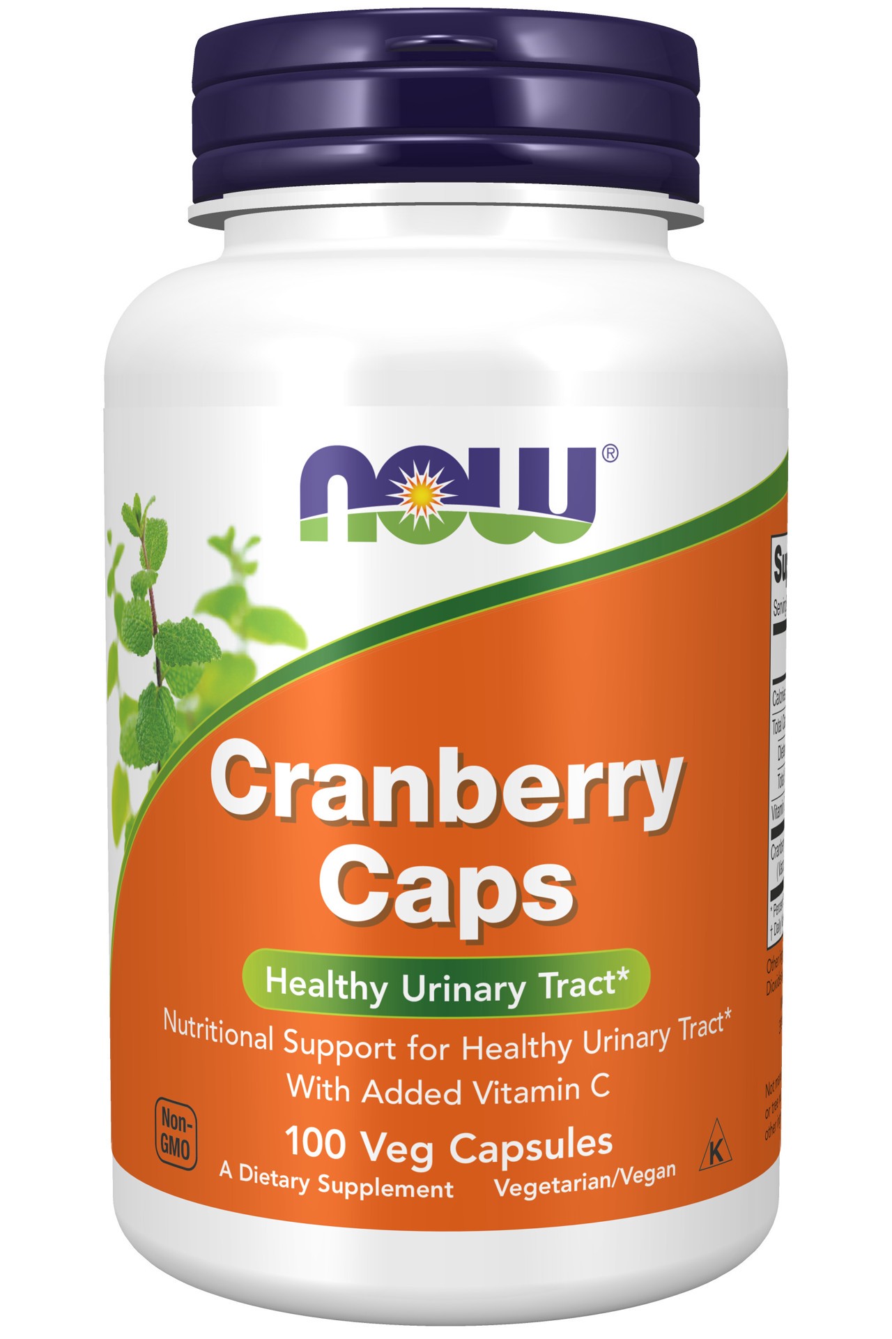 slide 1 of 4, NOW Cranberry Caps - 100 Veg Capsules, 100 ct