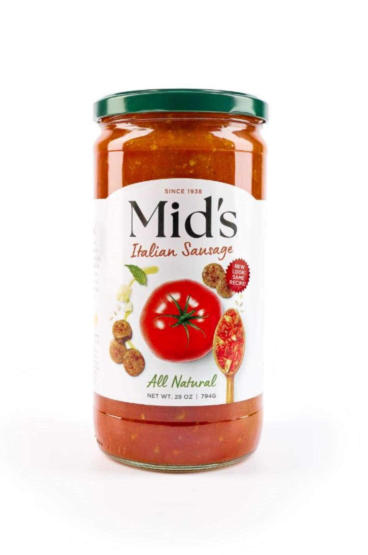 slide 1 of 2, Mid's Italian Sausage Pasta Sauce 28 oz, 28 oz
