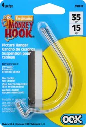 The Monkey Hook Picture Hanger 4 ea