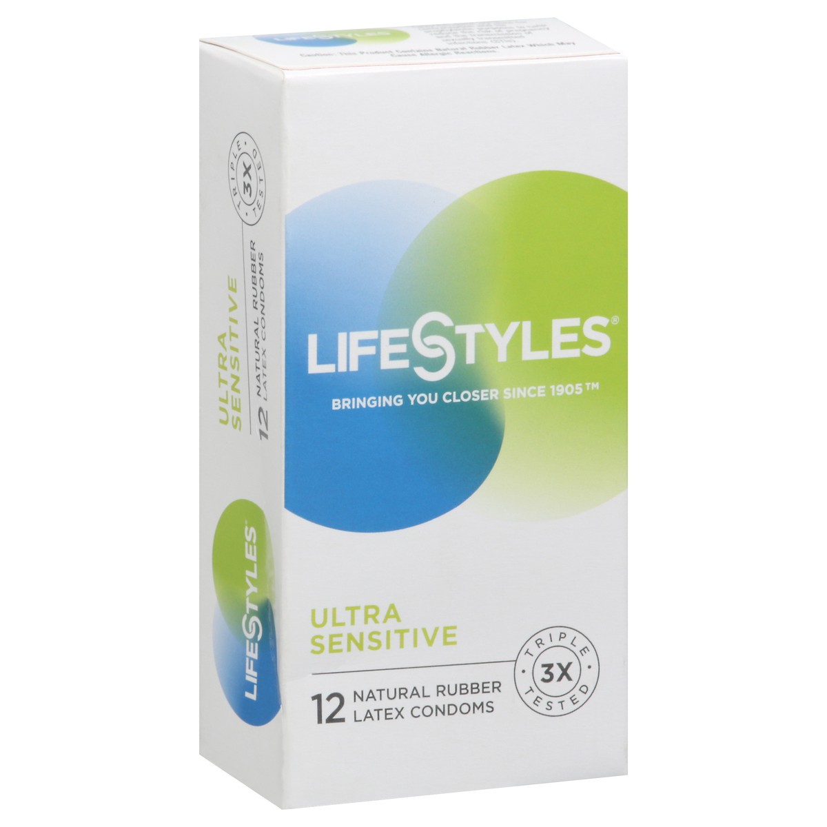 slide 4 of 10, LifeStyles Ultra Sensitive Natural Rubber Latex Condoms 12 ea, 12 ct