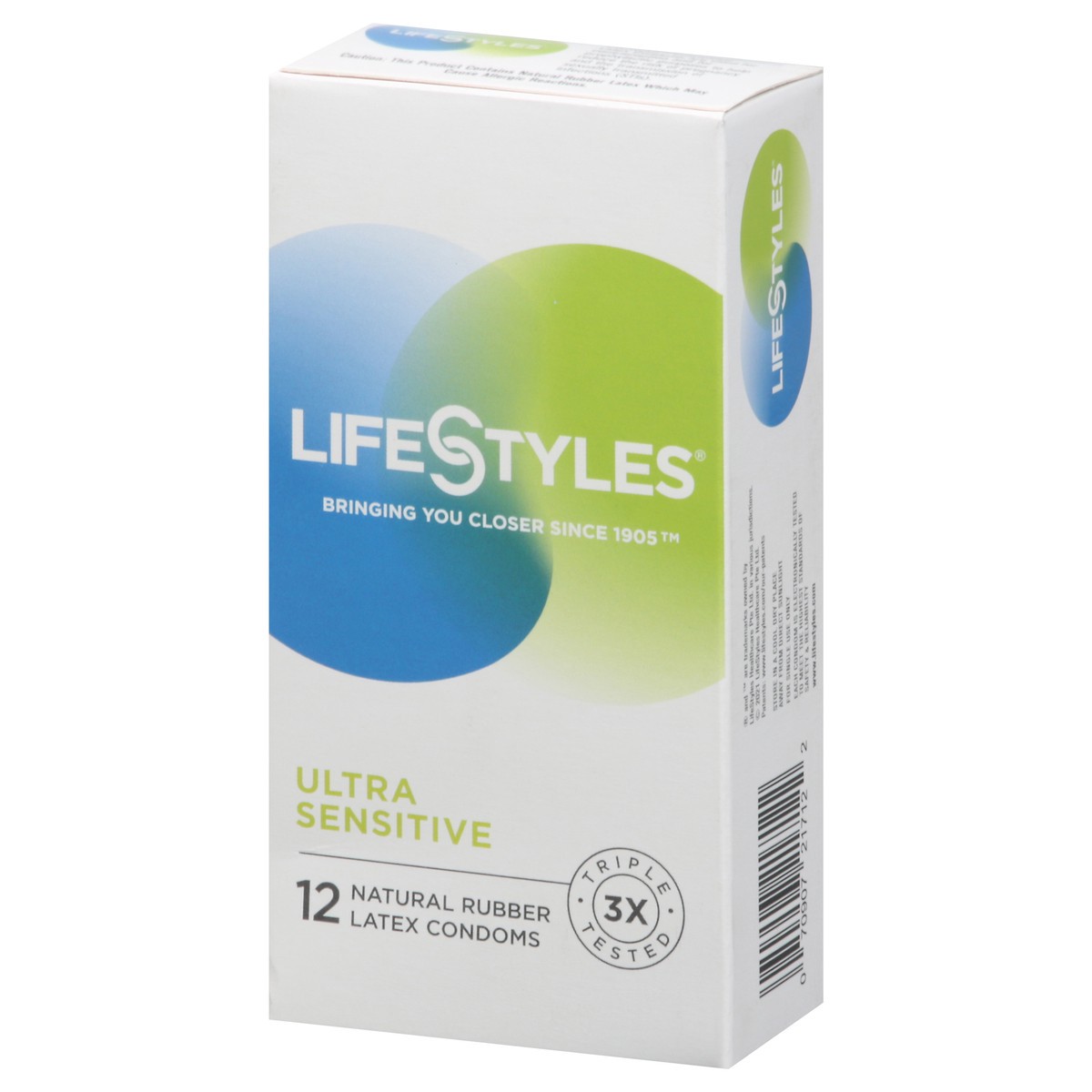 slide 8 of 10, LifeStyles Ultra Sensitive Natural Rubber Latex Condoms 12 ea, 12 ct