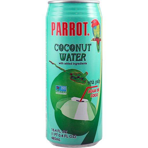 slide 1 of 1, Parrot 100% Coconut Water, 16.4 oz
