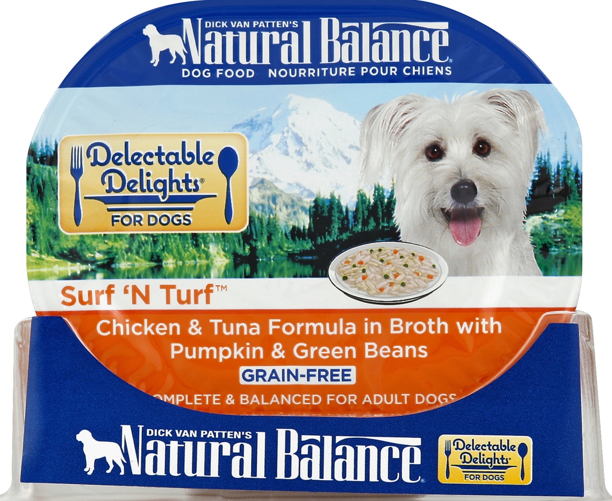 slide 5 of 6, Natural Balance Dog Food, Grain Free, Surf 'N Turf, 2.75 oz