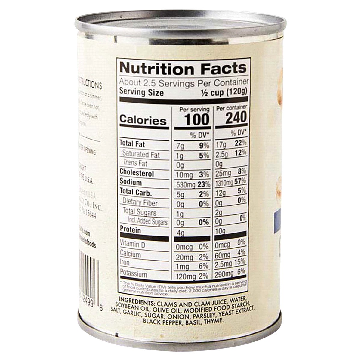 slide 2 of 2, DeLallo White Clam Sauce, 10.5 oz