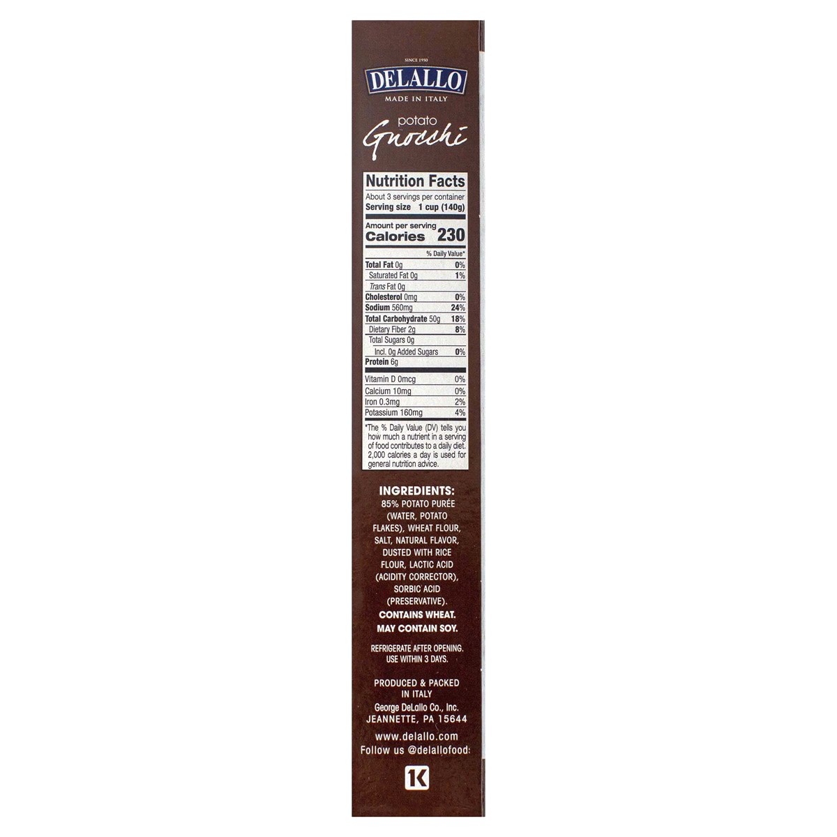 slide 2 of 2, Potato Gnocchi, 16 oz
