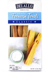 Delallo Focaccia Toasts Classic 3.5 Oz