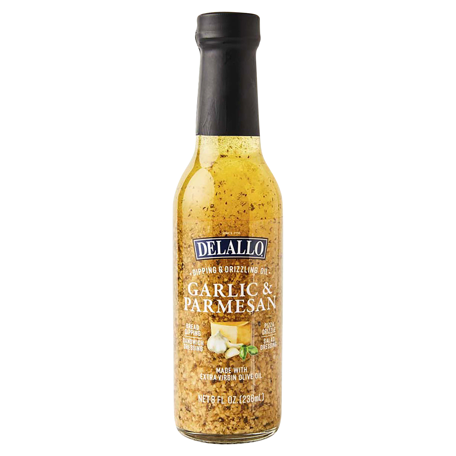 slide 1 of 2, DeLallo Garlic & Parmesan Dipping & Drizzling Oil, 8 oz