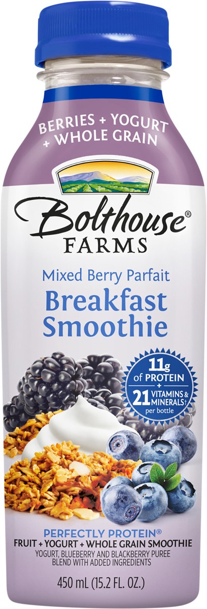 slide 2 of 5, Bh Mixed Berry Parfait Breakfast Smoothie, 15.20 fl oz