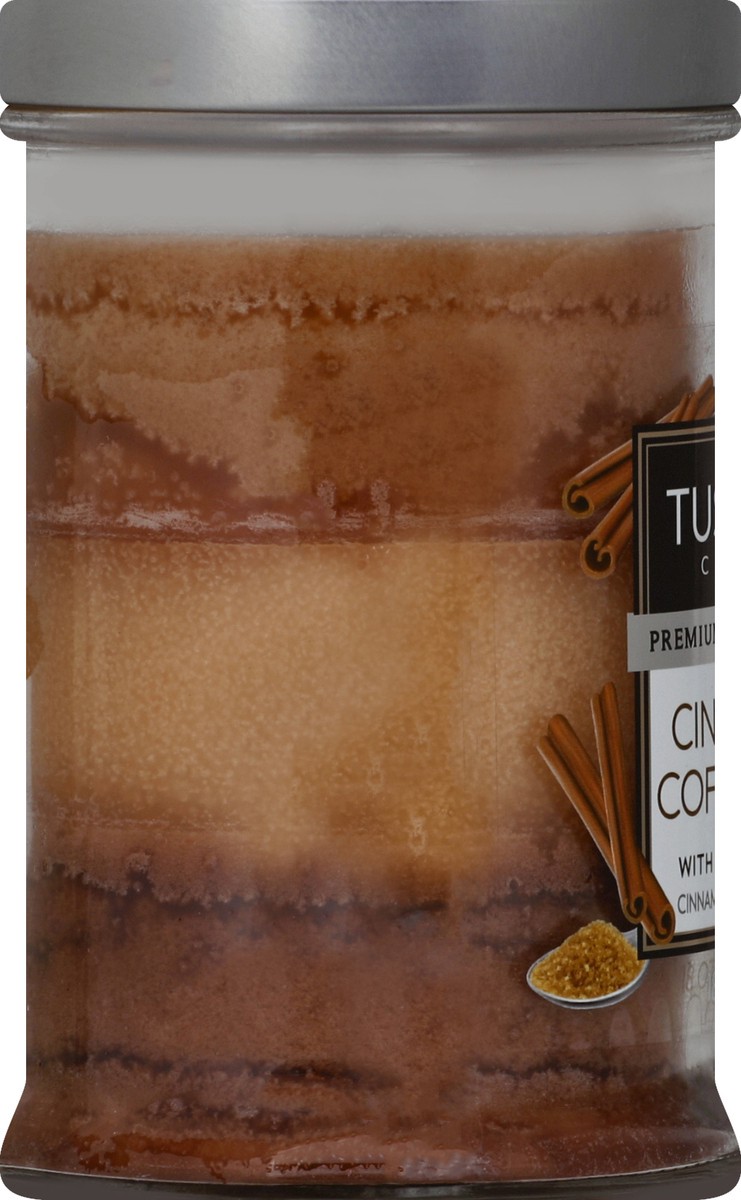 slide 2 of 8, Tuscany Candle Cinnamon Coffee Cake Triple Pour Glass Jar Candle, 1 ct