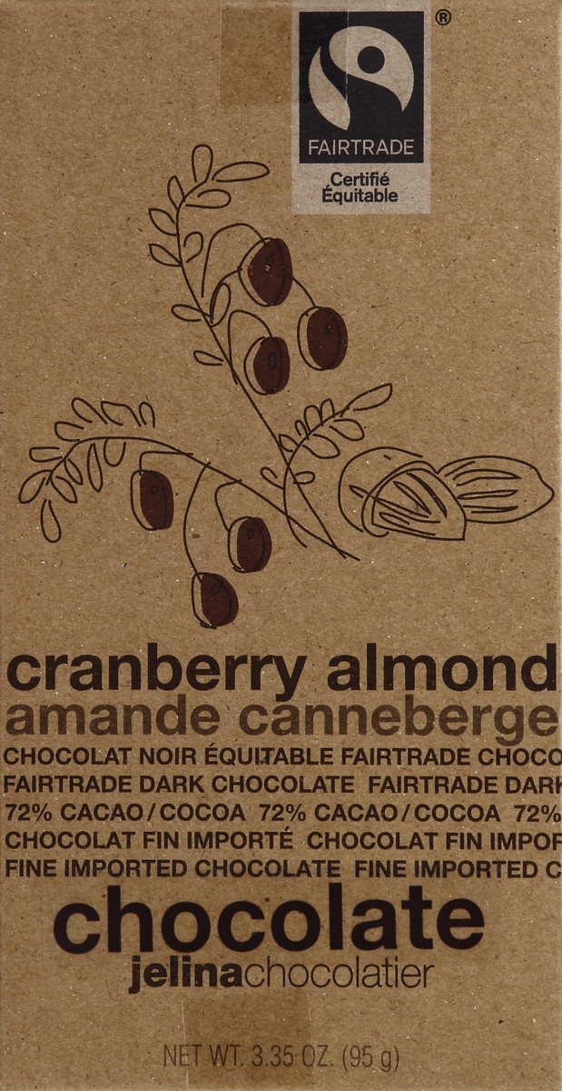 slide 4 of 4, Jelina Chocolatier Cranberry Almond, 3.35 oz