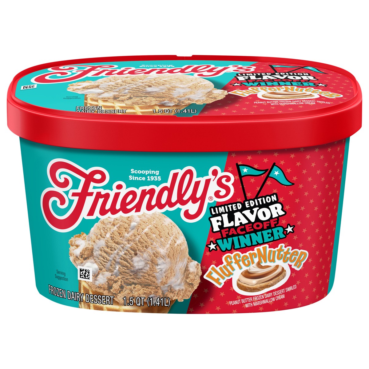 slide 1 of 9, Friendly's Limited Edition Peppermint Stick Ice Cream 1.5 qt, 1.5 qt