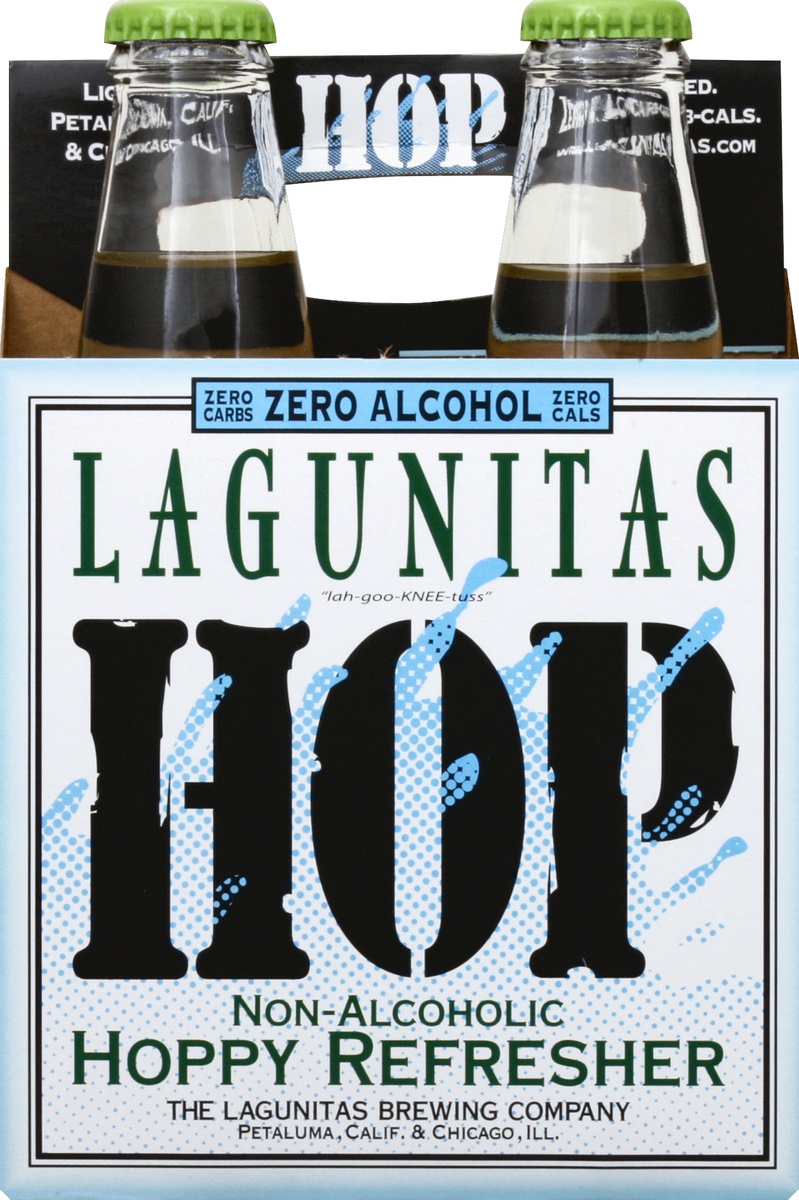 slide 6 of 6, Lagunitas Hop Non-Alcoholic Hoppy Refresher, 4 ct; 12 oz