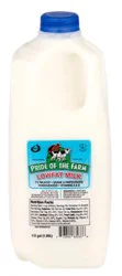 Pride Of The Farm Milk Lowfat 1% - Half Gallon