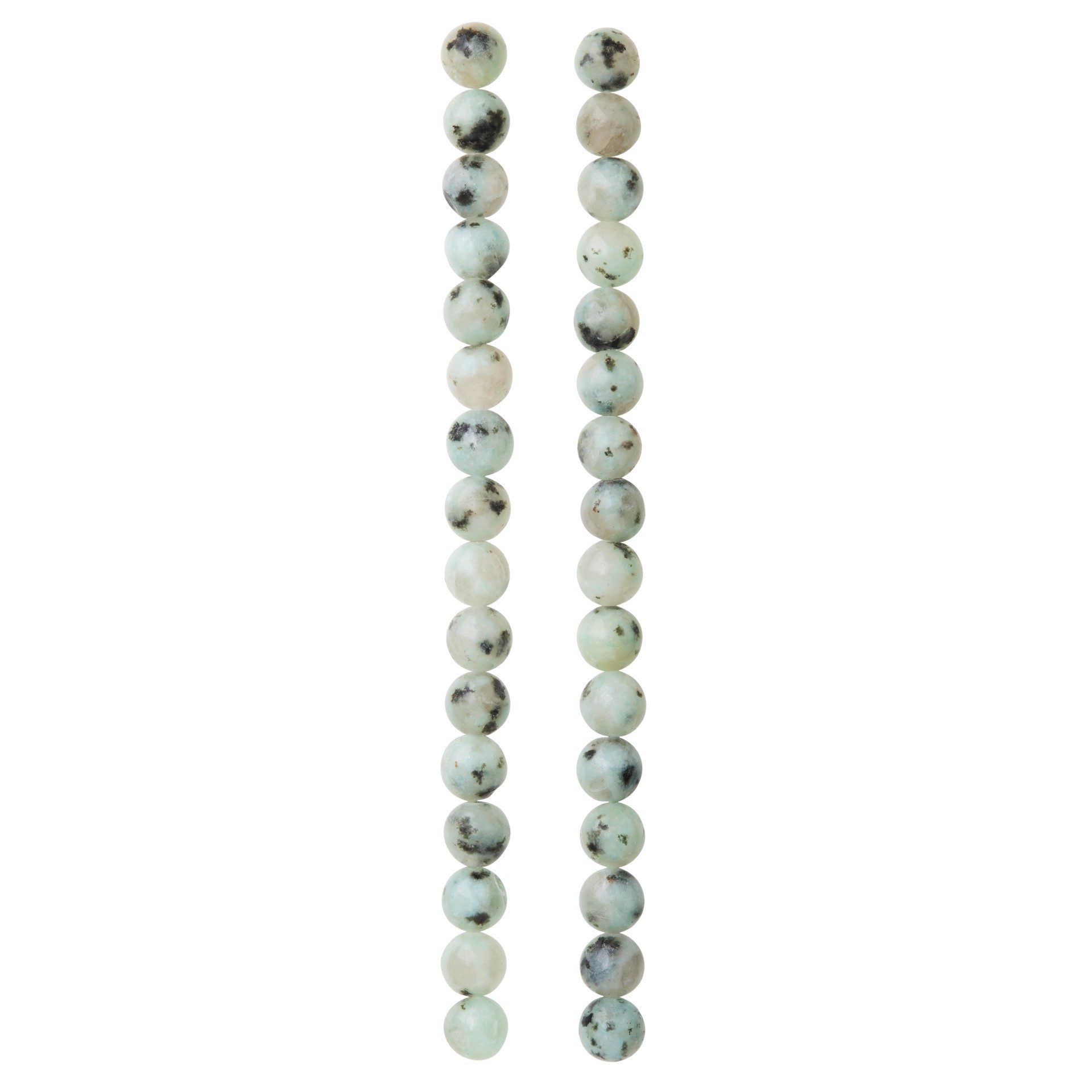 slide 3 of 3, White Kiwi Stone Round Beads, 8mm By Bead Landing, 8mm