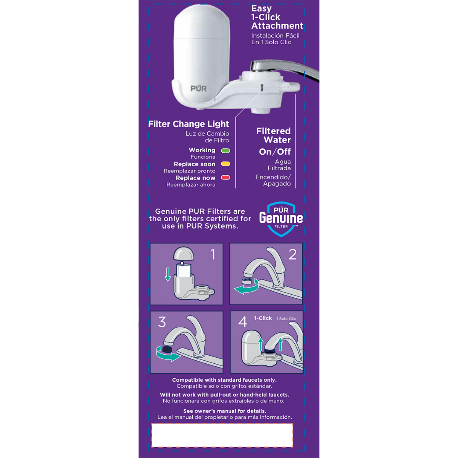 slide 3 of 3, PUR Faucet Filtration System 1 ea, 1 ct