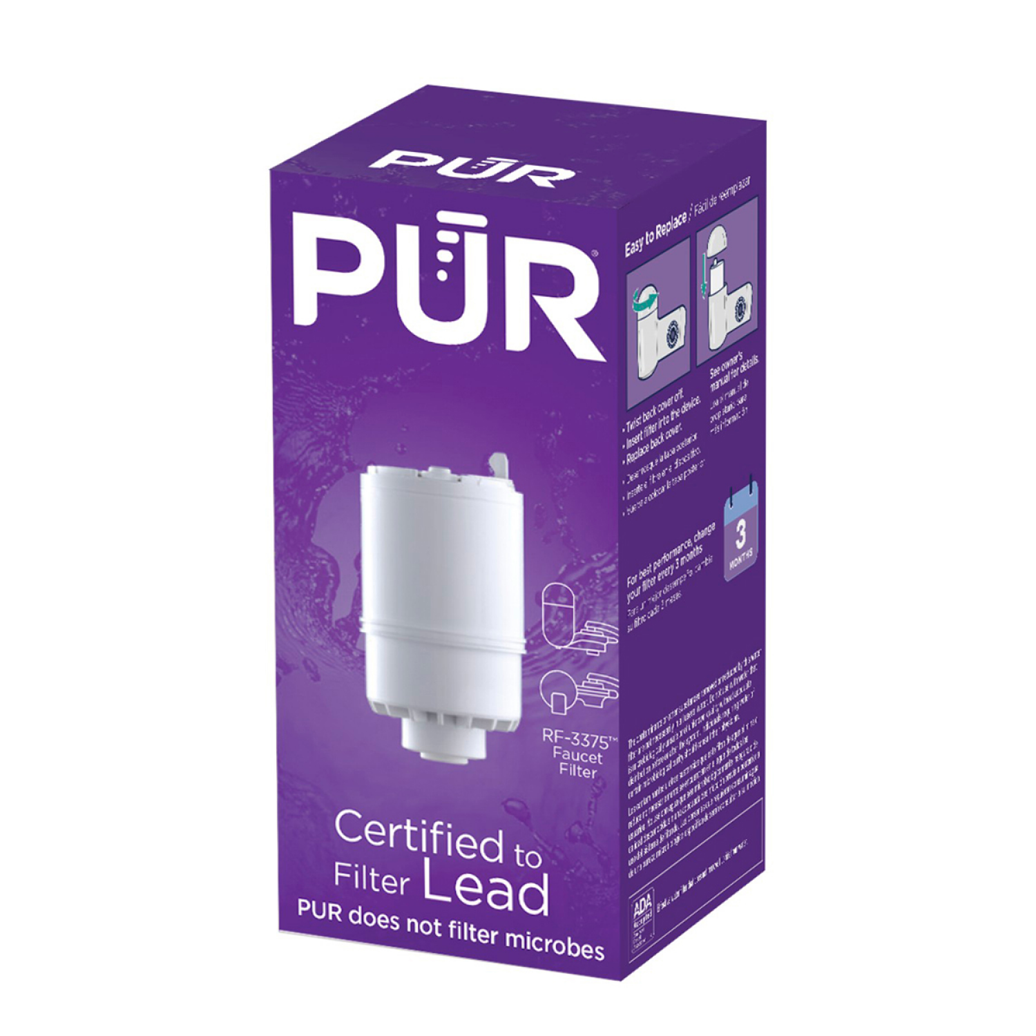 slide 4 of 4, PUR Basic 2-Stage Replacement Water Filter - White, 5 qt