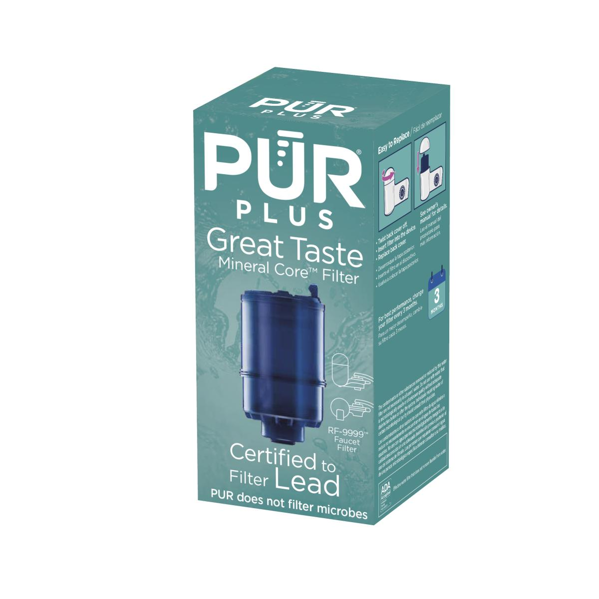 slide 3 of 3, PUR Plus Mineral Core Faucet Filter 1 ea, 1 ct