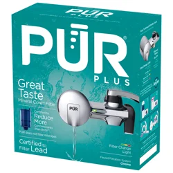 Pur Plus Chrome Faucet Filtration System 1 ea