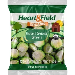 Heart & Field Organic Brussels Sprouts - Halved