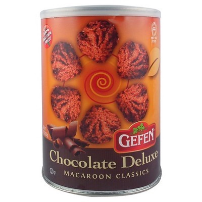 slide 1 of 1, Gefen Chocolate Deluxe Macaroons, 10 oz