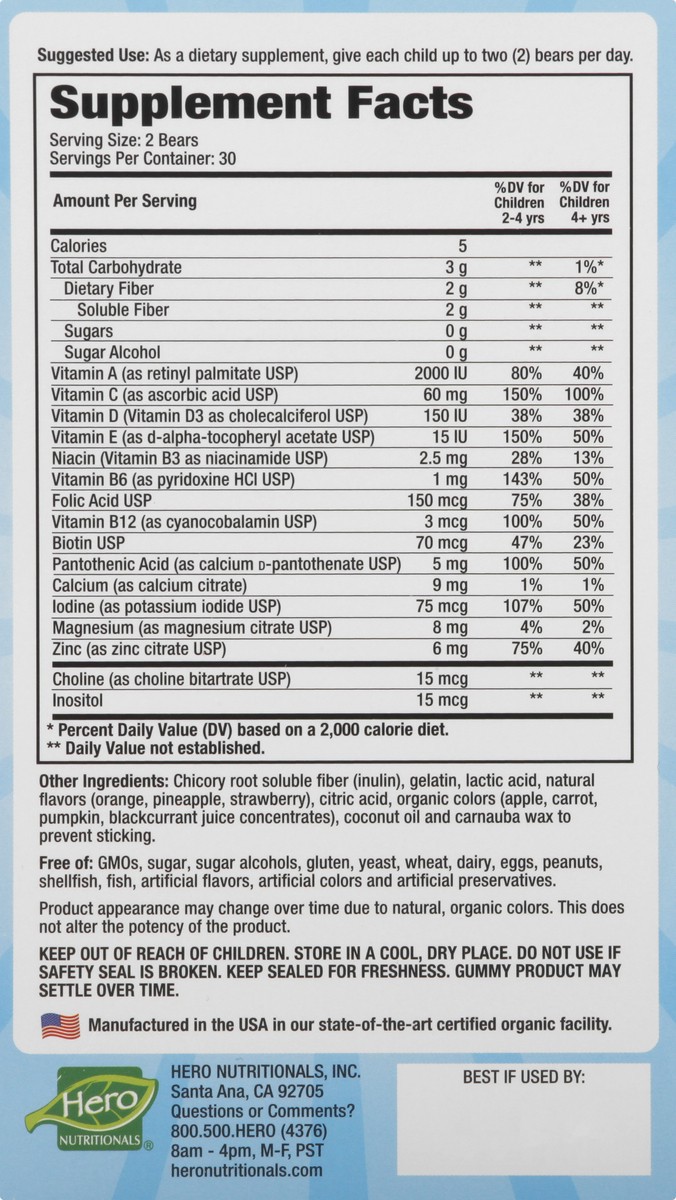 slide 5 of 13, Yummi Bears Vitamins 60 ea, 60 ct