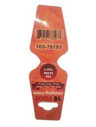 slide 1 of 1, Woody's Valuemax Charging Cord Usb-C, 10 ft