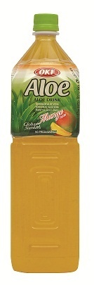 slide 1 of 1, OKF Mango Aloe Drink - 1.5 liter, 1.5 liter