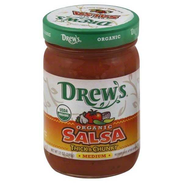 slide 1 of 2, Drew's Medium Natural Salsa, 12 oz