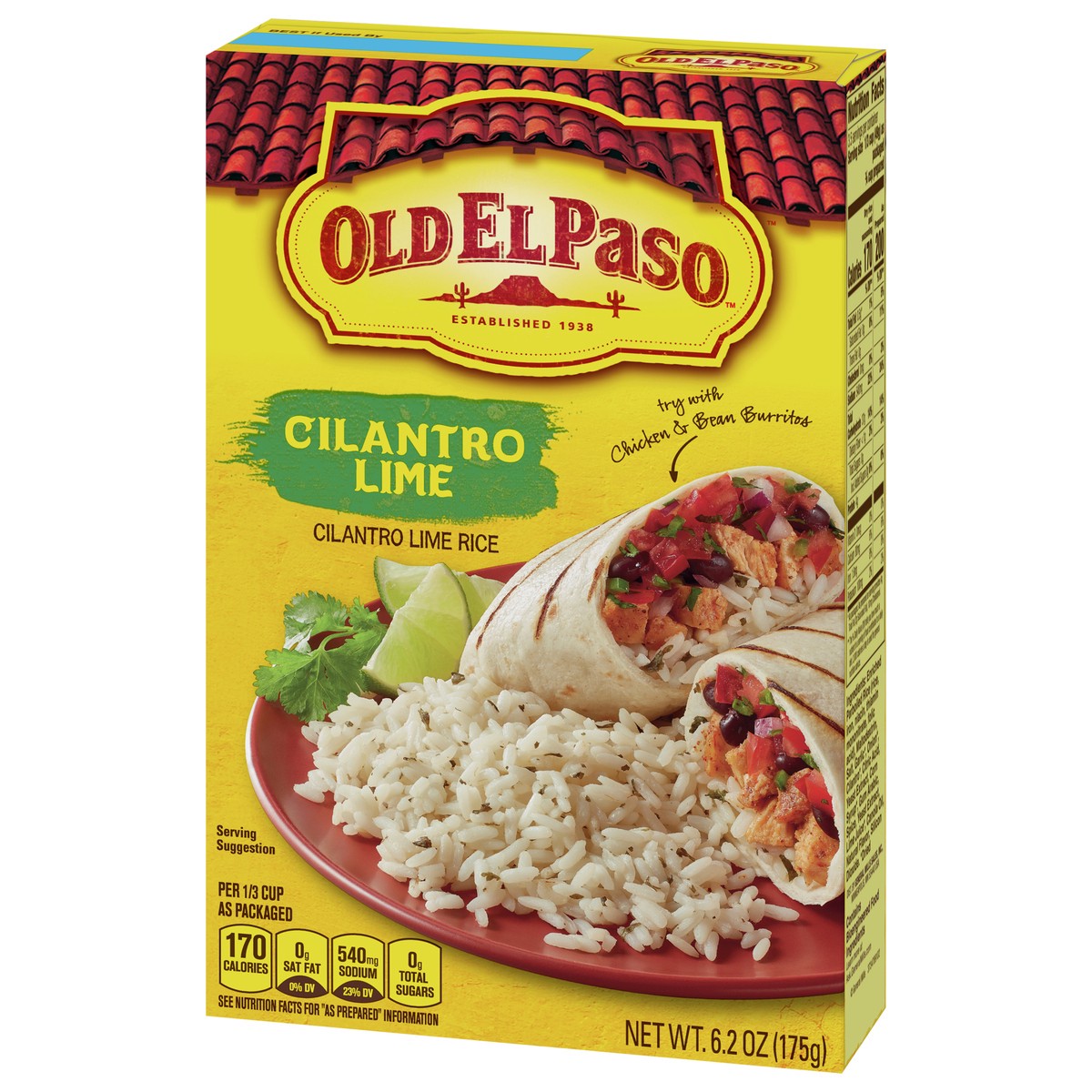 slide 4 of 14, Old El Paso Cilantro Lime Seasoned Rice, Side Dish, 6.2 oz, 6.2 oz