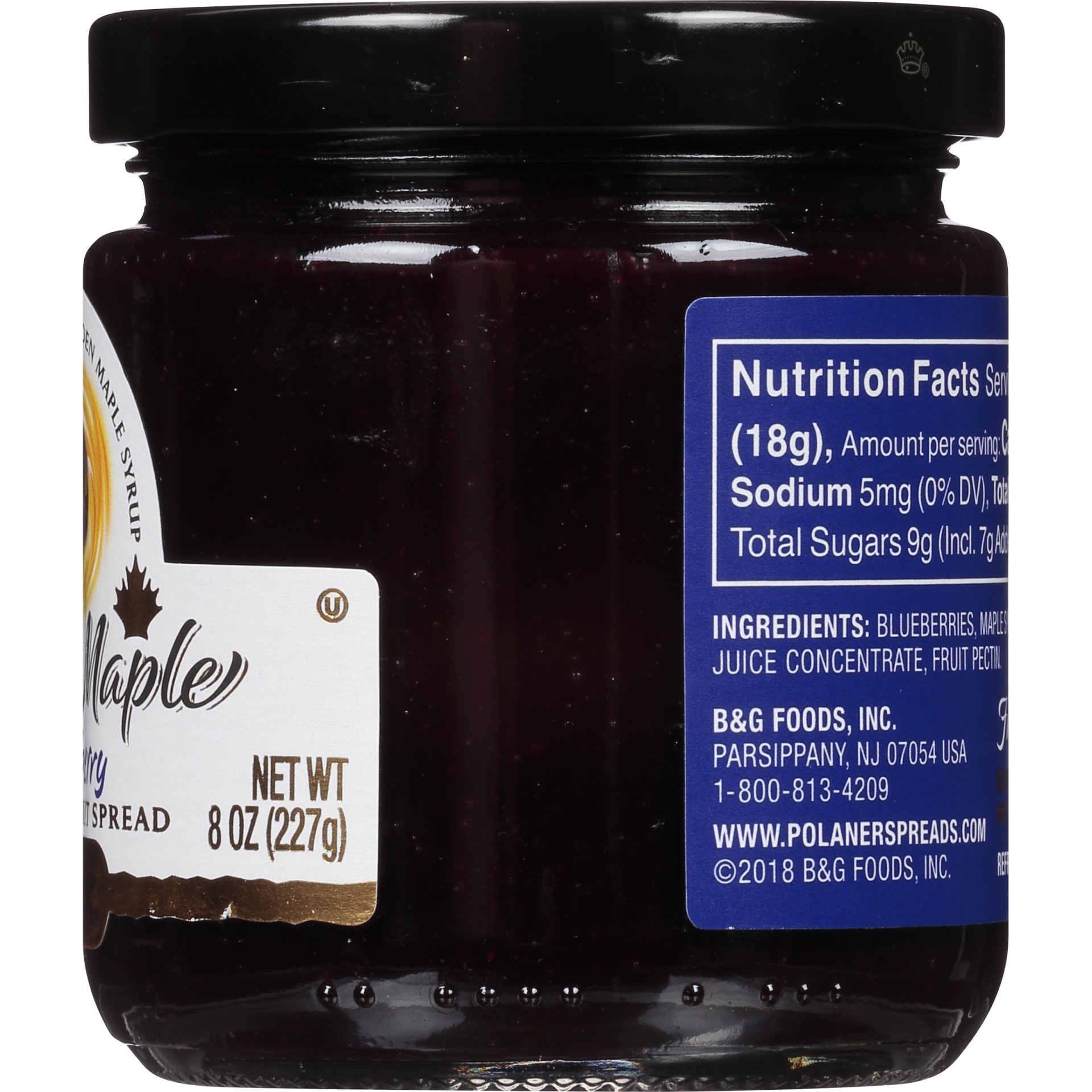 slide 3 of 6, Polaner Fruit & Maple Blueberry Fruit Spread, 8 oz