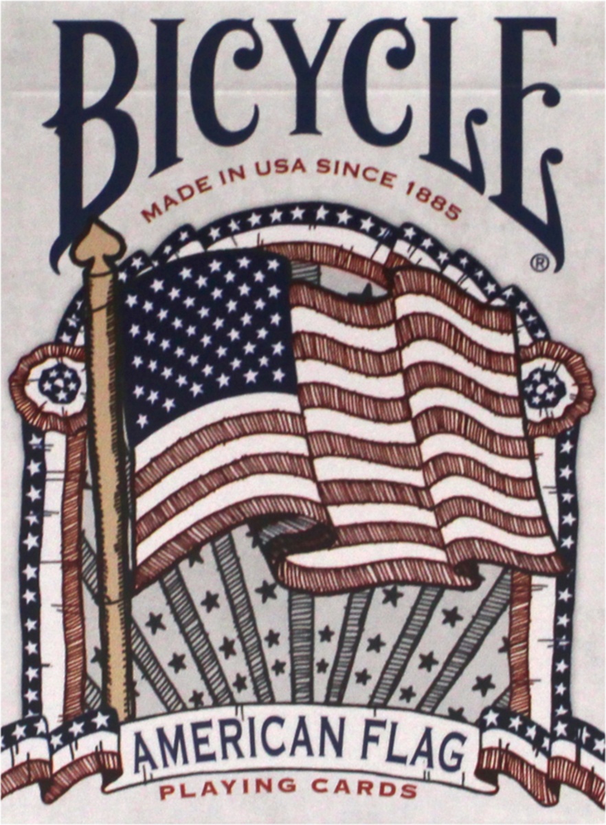 slide 5 of 7, Bicycle Poker Size American Flag Playing Cards 1 ea, 1 ct