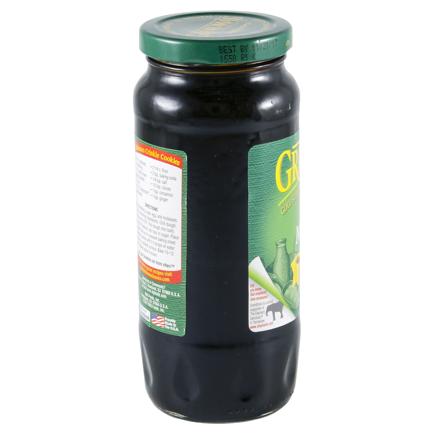 slide 2 of 3, Grandma's Unsulphured Robust Molasses 12 oz, 12 fl oz