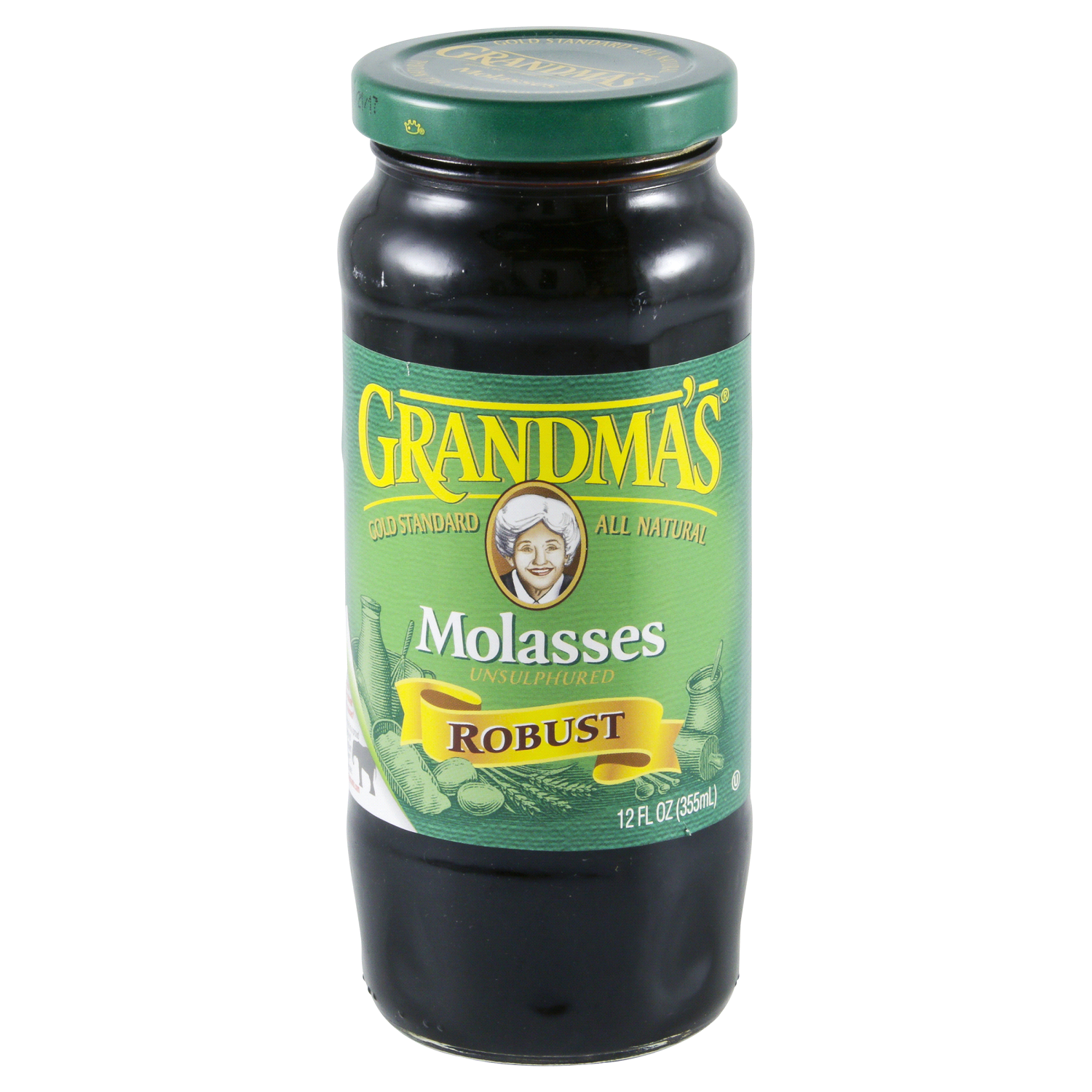 slide 1 of 3, Grandma's Unsulphured Robust Molasses 12 oz, 12 fl oz