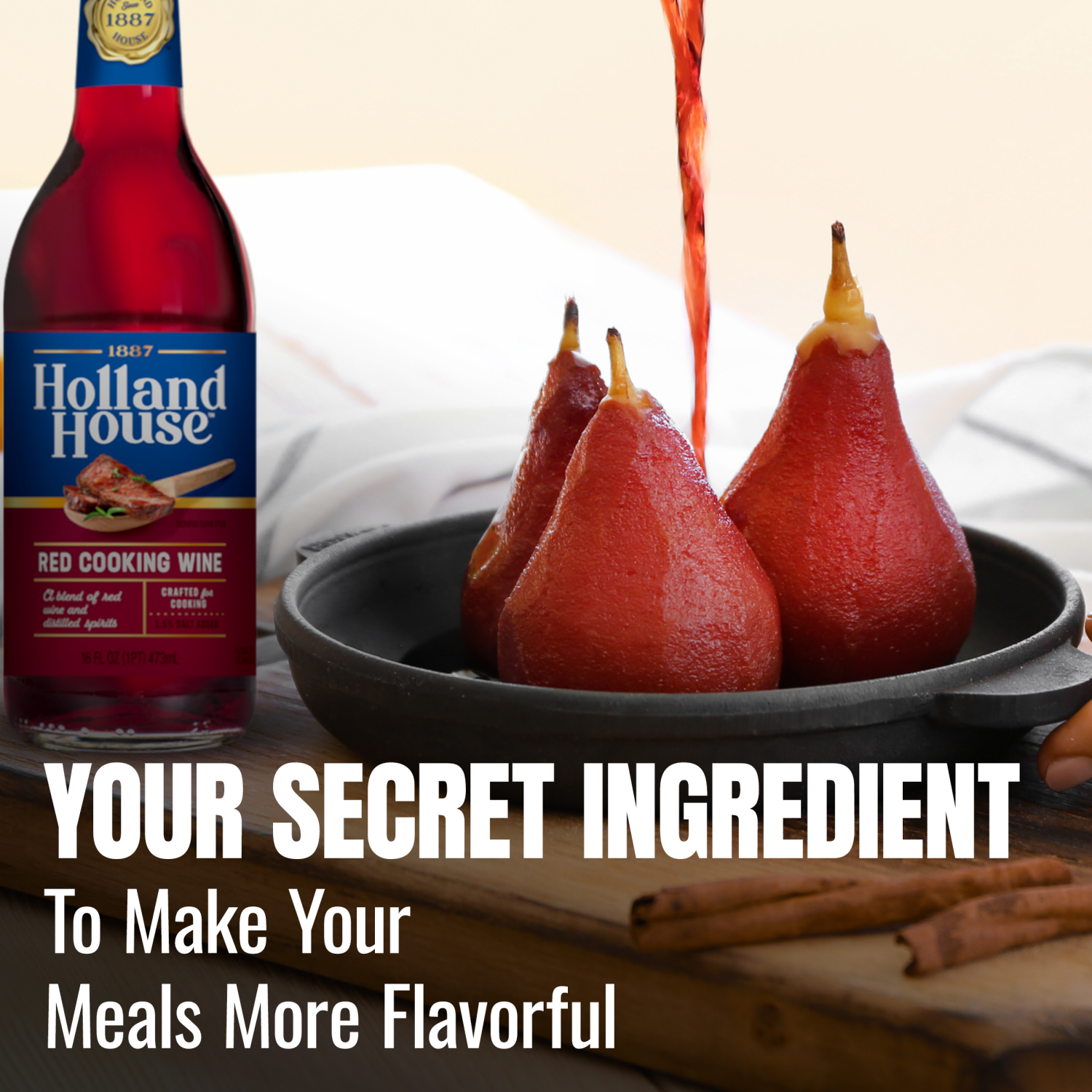 slide 8 of 8, Holland House Red Cooking Wine 16 fl oz, 16 fl oz