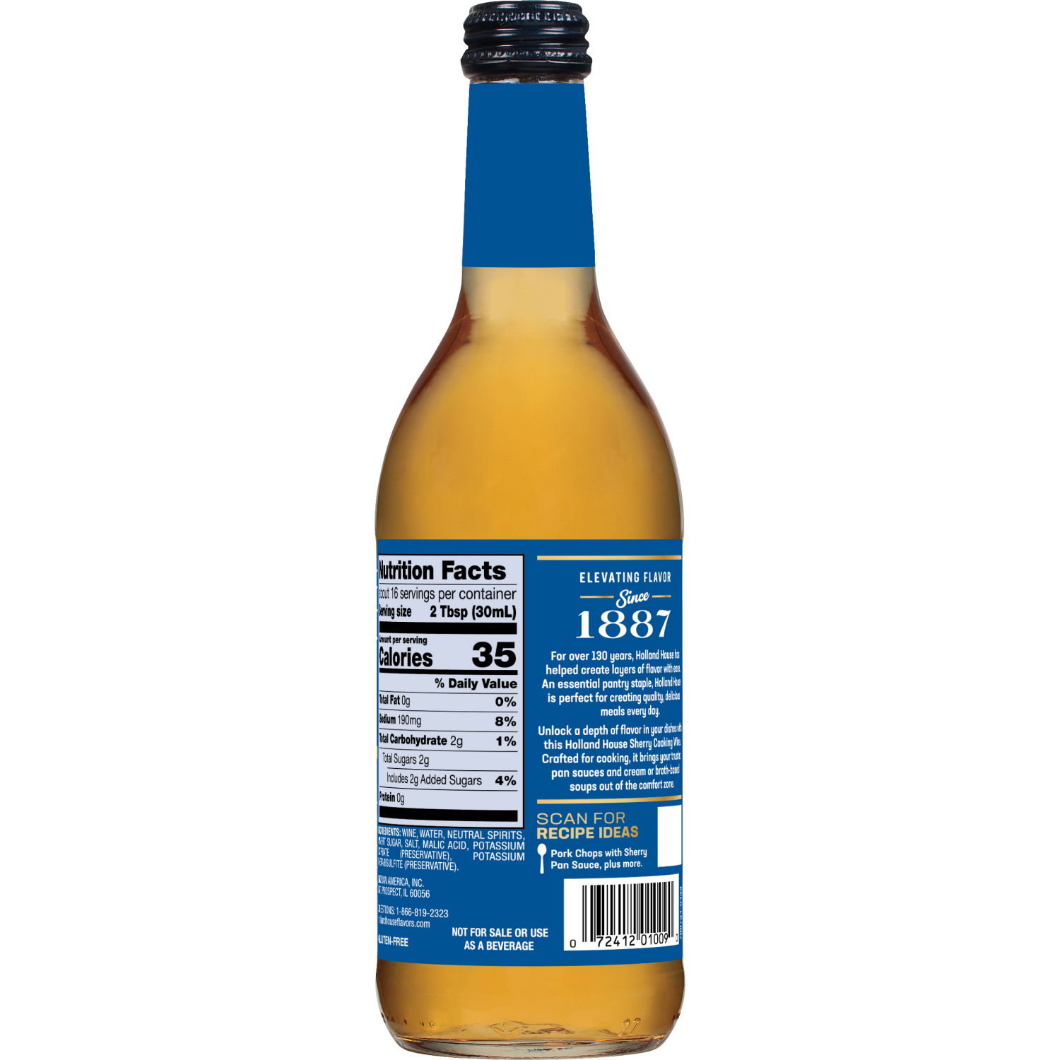 slide 3 of 8, Holland House Sherry Cooking Wine, 16 oz