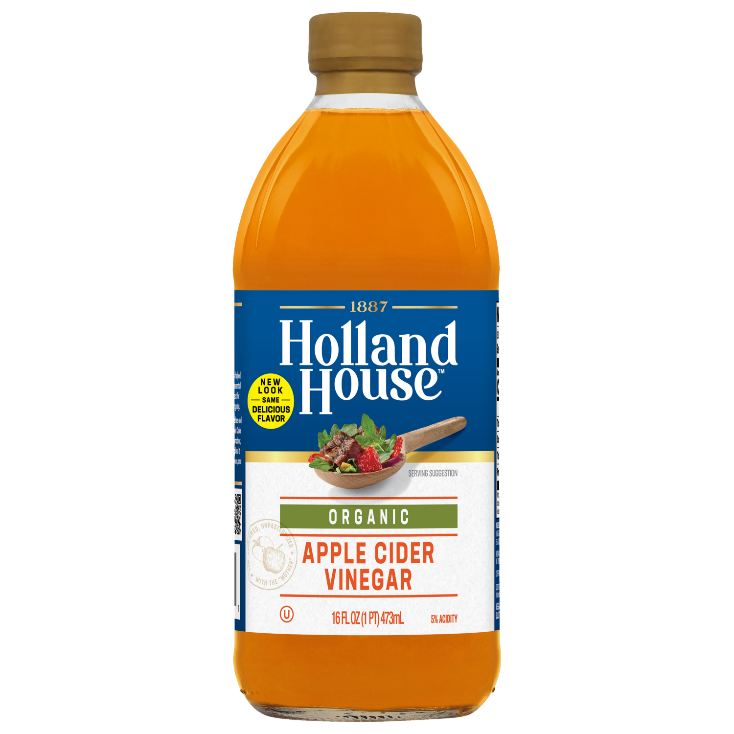 slide 1 of 5, Holland House Organic Apple Cider Vinegar, 16 fl oz