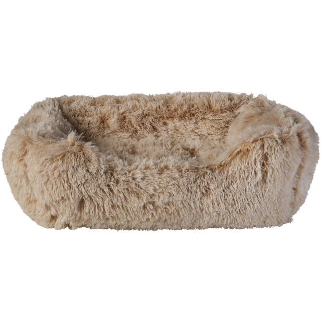 slide 1 of 1, PET CENTRAL 24X18X8" Shaggy Fleece Pet Bed, 1 ct