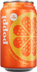 Poppi Orange Soda Can