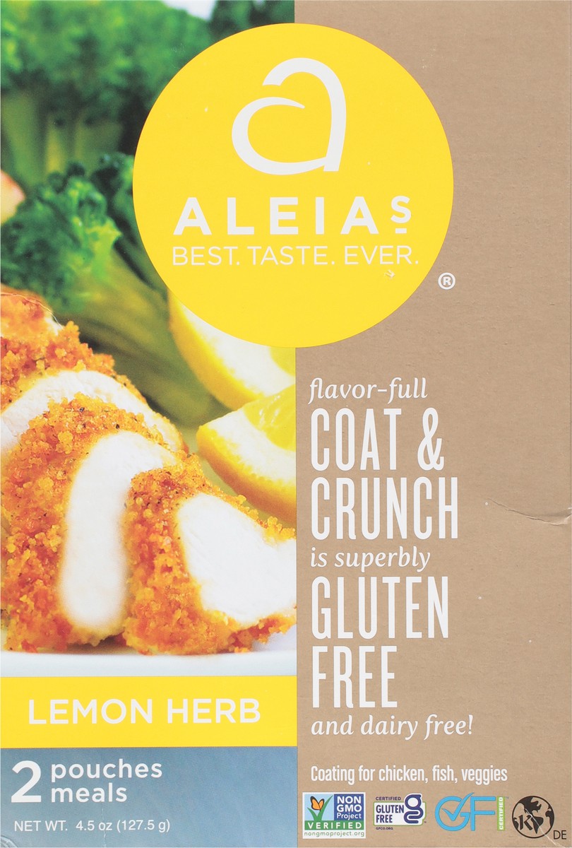 slide 10 of 12, Aleia's Lemon Herb Coating for Chicken, Fish, Veggies 2 Pouches, 2 ct; 2.25 oz
