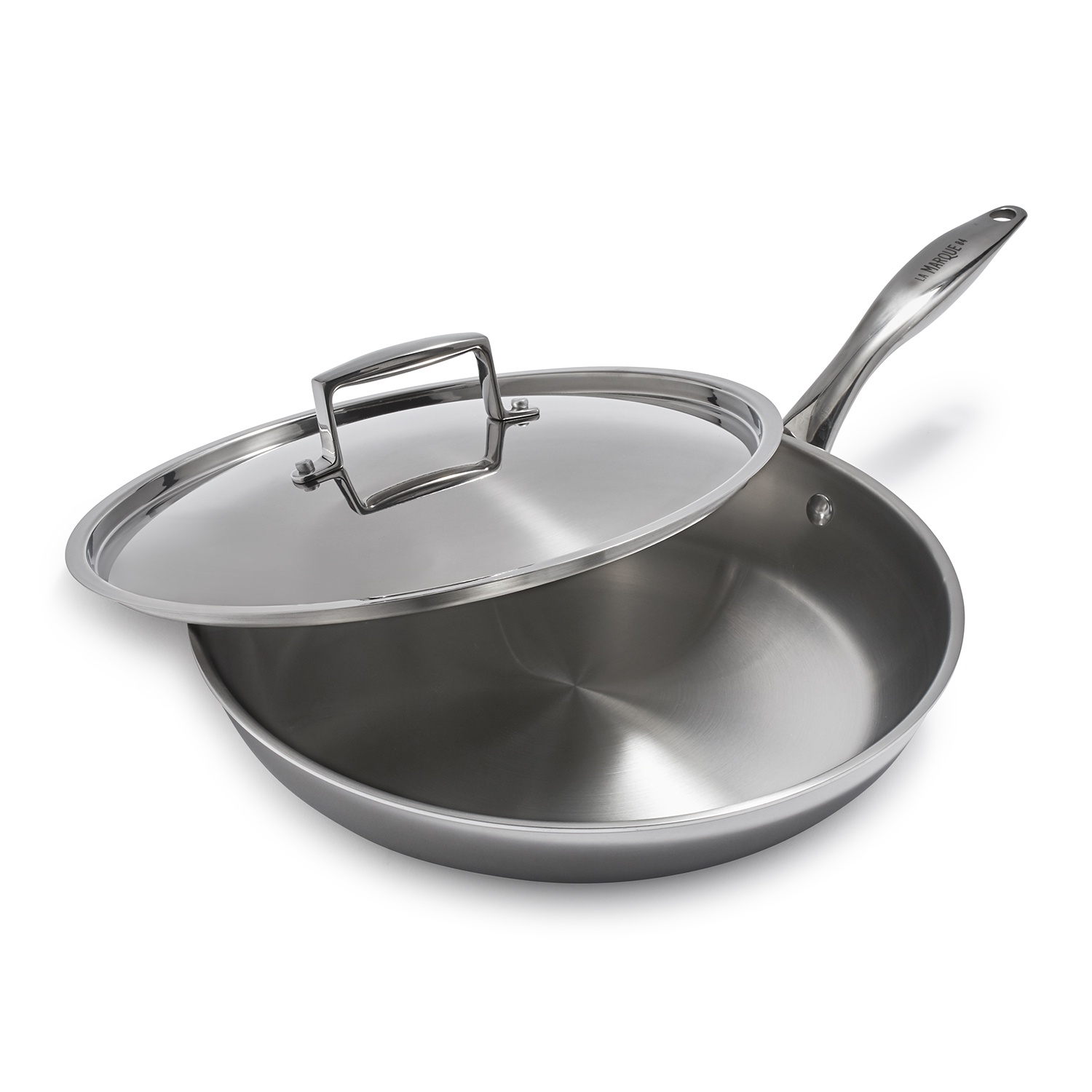 slide 1 of 1, La Marque 84 Tri-Ply Skillet with Lid, 12 in