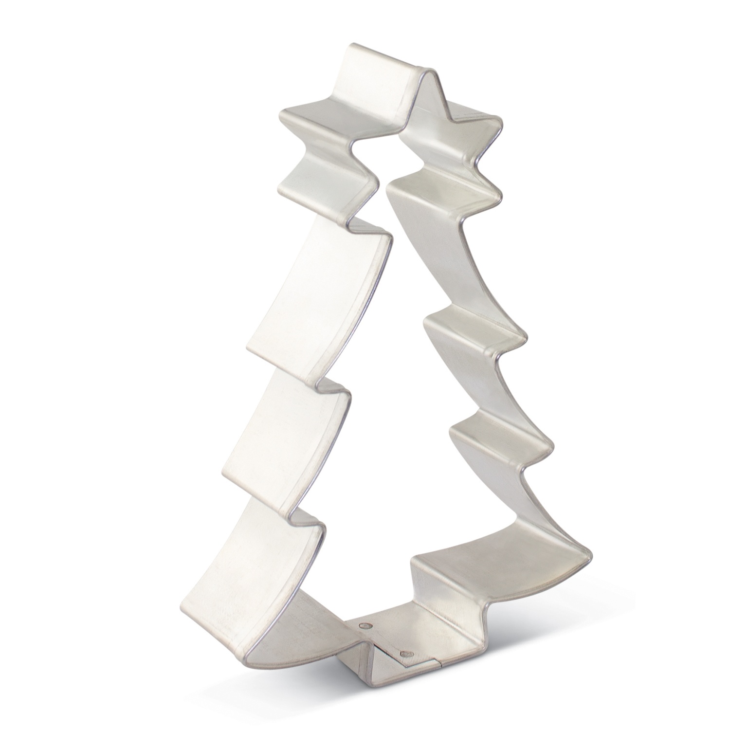 slide 1 of 1, Ann Clark Christmas Tree Cookie Cutter, Silver, 6 in