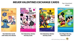Licensed Valentine Giveaway Cards