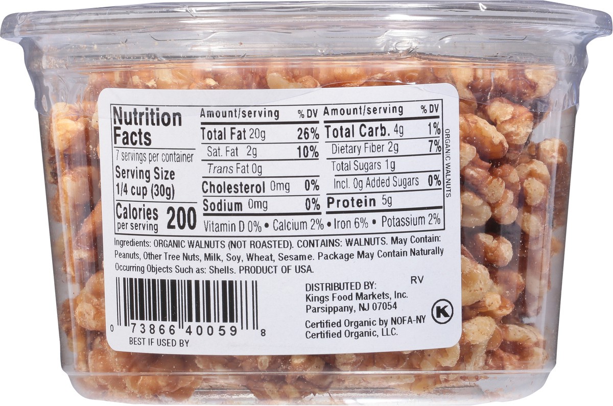 slide 6 of 14, Kings Organic Walnuts 7 oz, 7 oz