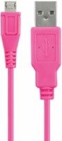 slide 1 of 1, Cellcandy Usb-To-Micro Usb Data Cable - Shocking Pink - 4 Foot, 1 ct