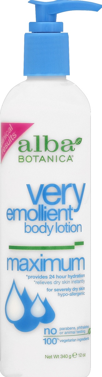 slide 5 of 6, Alba Botanica Very Emollient Maximum Body Lotion, 12 oz