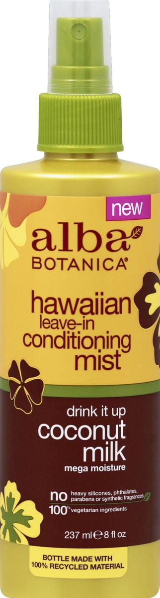 slide 2 of 2, Alba Botanica Coconut Milk Conditioning Mist, 8 ct