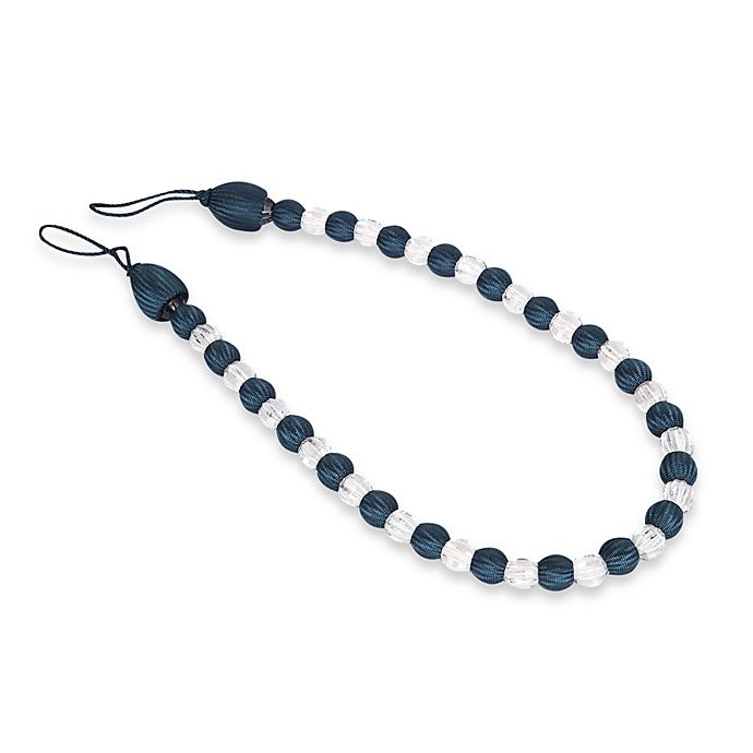 slide 1 of 1, Umbra Arlington Rayon Bead with Crystal Bead Tie Back - Navy, 1 ct