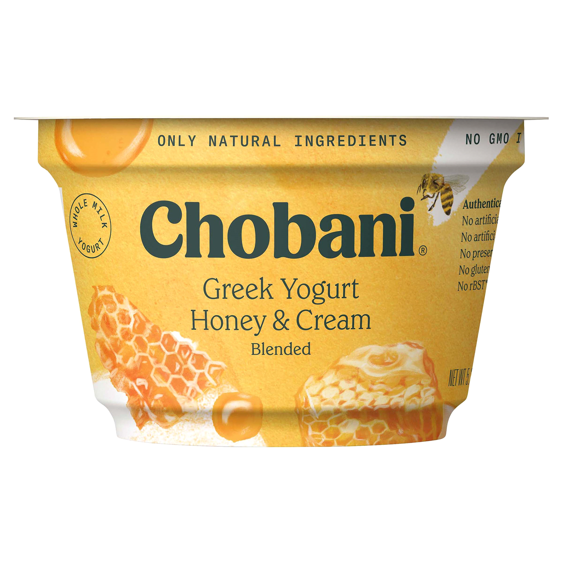 slide 13 of 17, Chobani Whole Milk Honey & Cream Blended Greek Yogurt, 5.3 oz